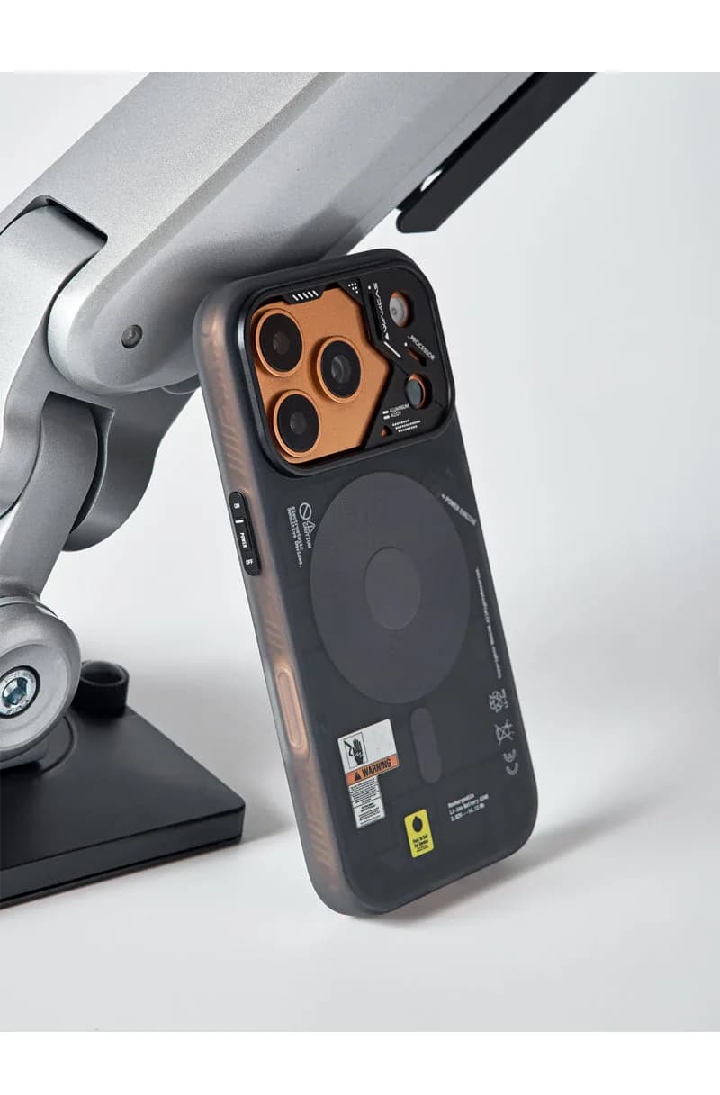 Frosted Mechanical Anti-Drop Magnetic iPhone Samsung Galaxy Magsafe Case