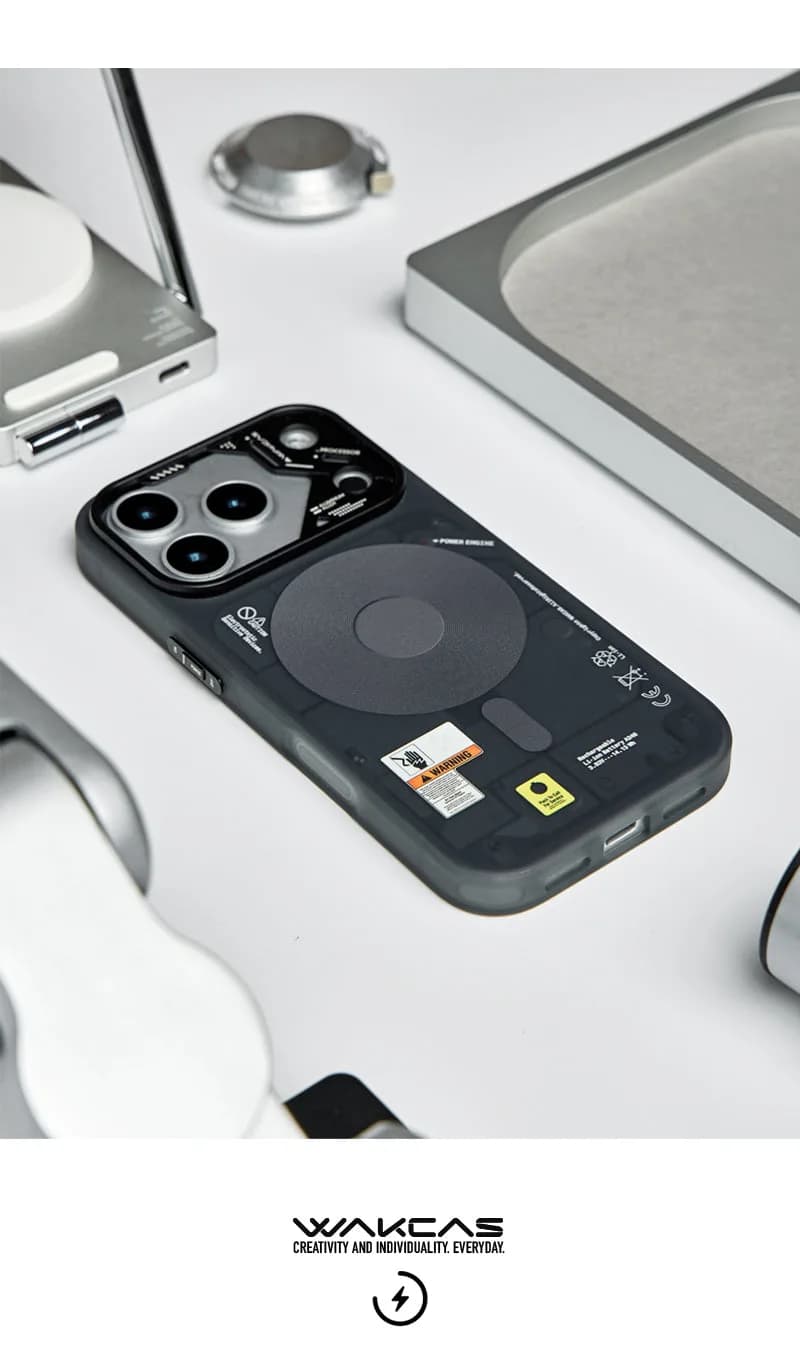 Frosted Mechanical Anti-Drop Magnetic iPhone Samsung Galaxy Magsafe Case