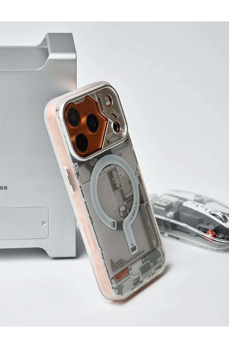 Circuit Design Magnetic Apple iPhone Case – Trendy Mechanical Style