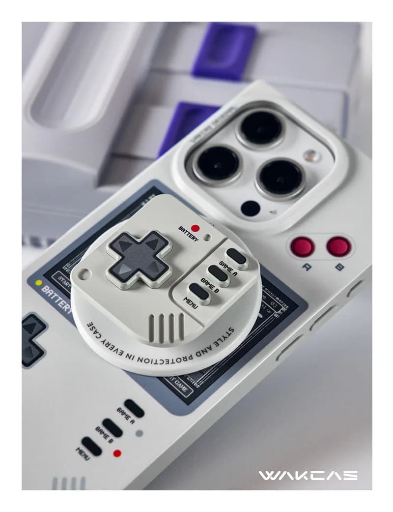 Wakcas Retro Gaming iPhone 17/16/15 Pro Max Case – Matte & Mechanical Style