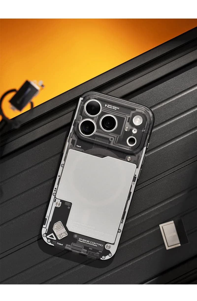 WAKCAS Black See-Through Matte MagSafe iPhone Case