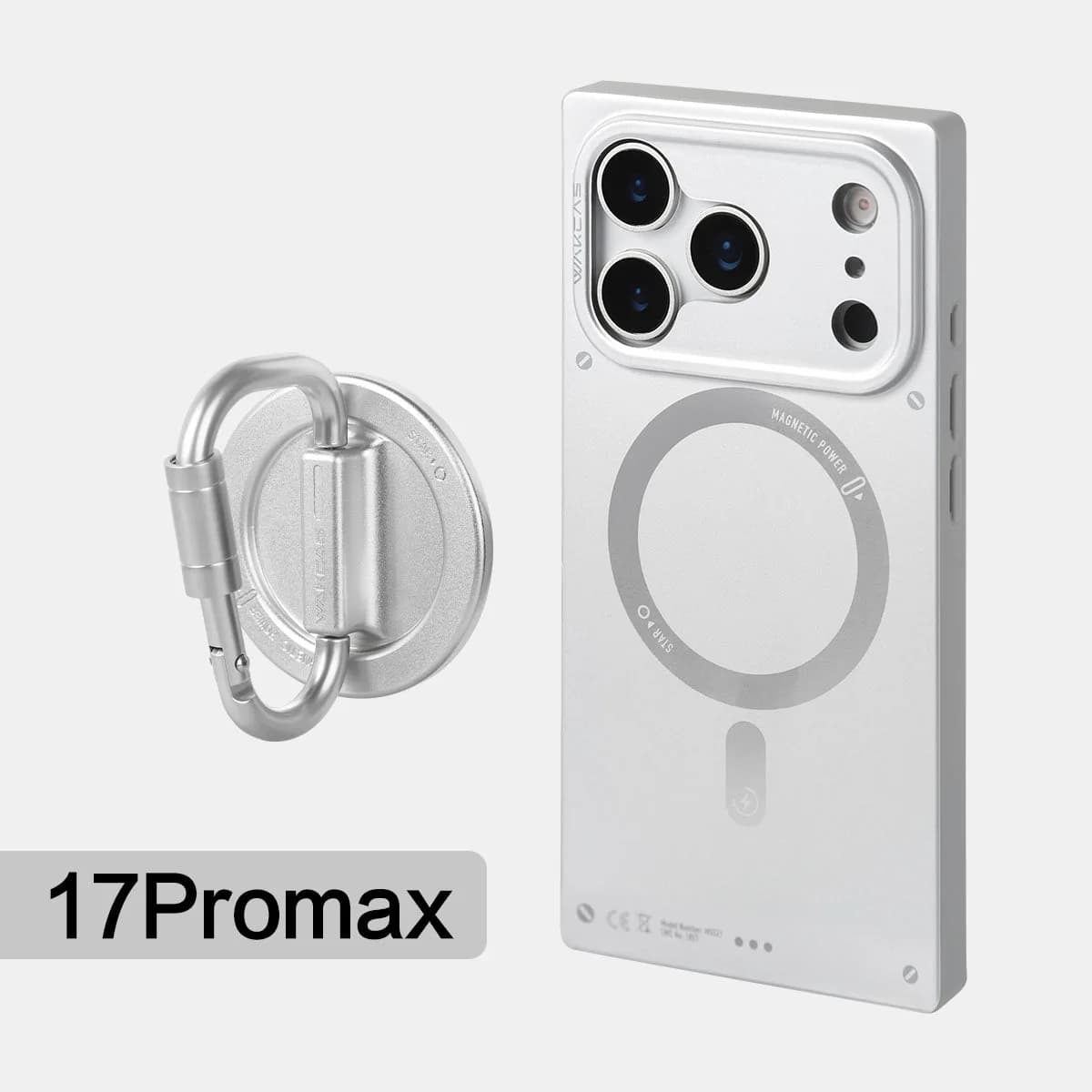 WAKCAS Matte Magnetic Square iPhone Case for iPhone 17 Series | MagSafe