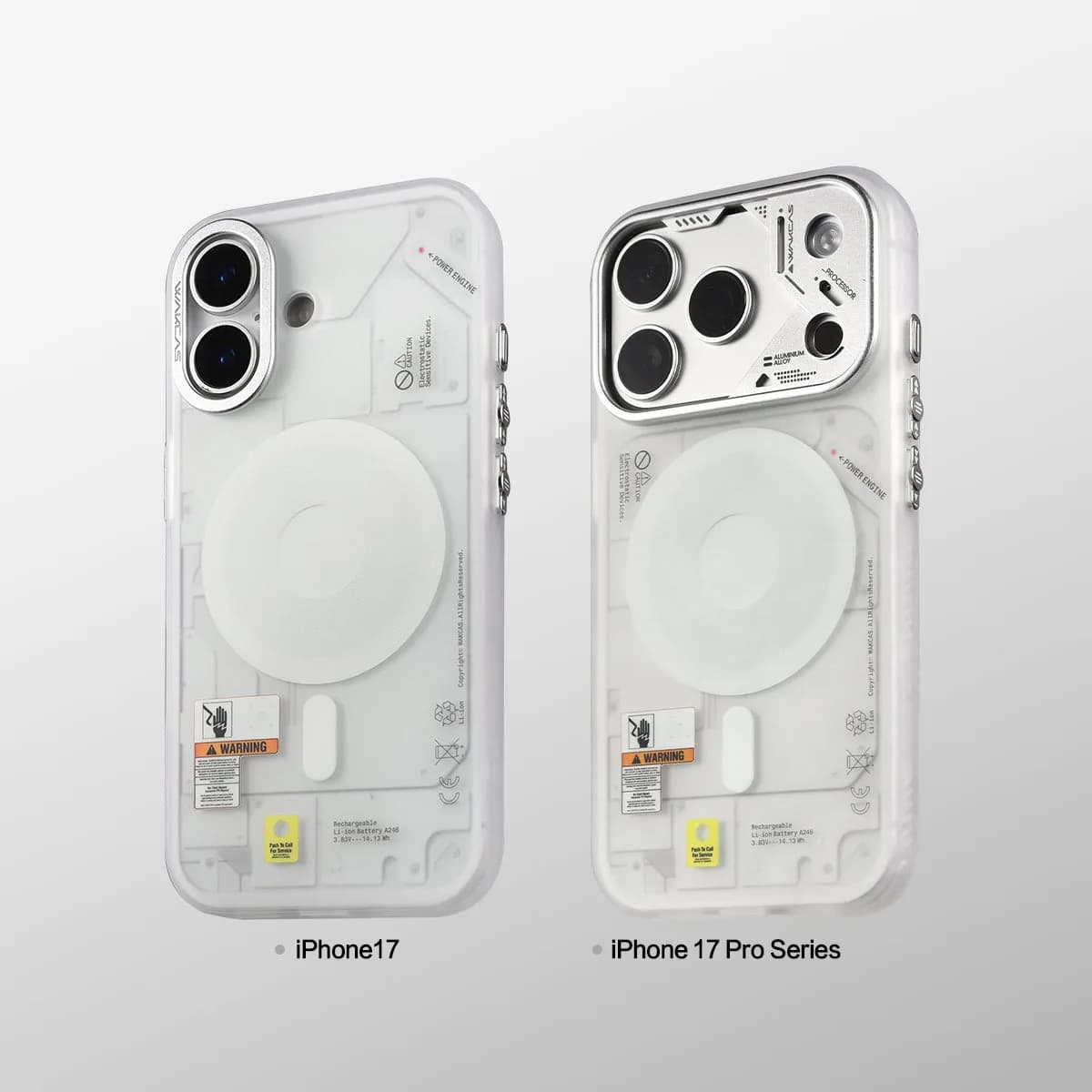 Frosted Mechanical Anti-Drop Magnetic iPhone Samsung Galaxy Magsafe Case