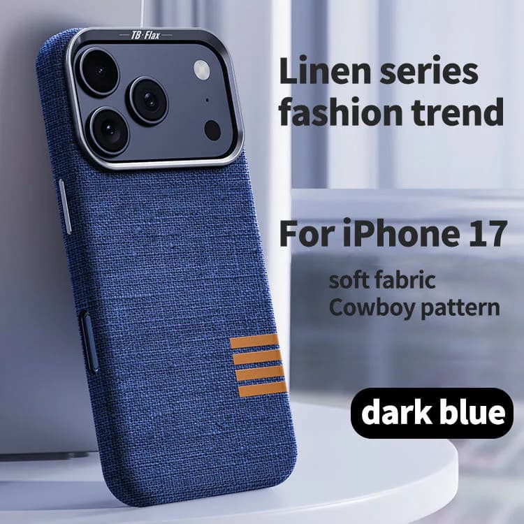 Premium Magnetic Linen Full Coverage Luxury Phone Case for iPhone
