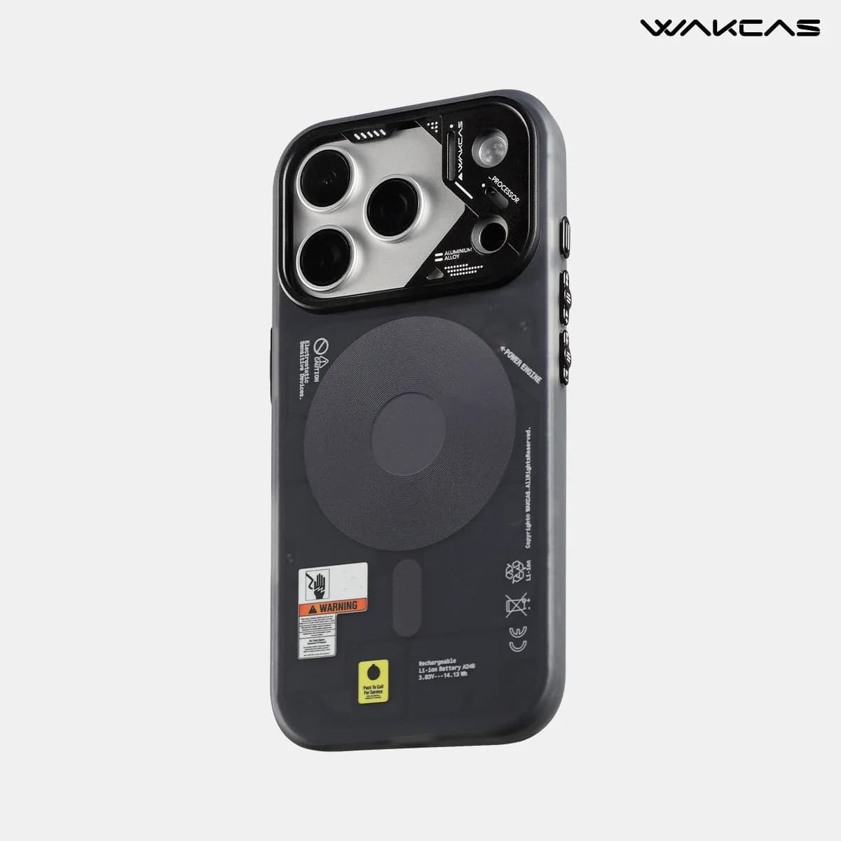 Frosted Mechanical Anti-Drop Magnetic iPhone Samsung Galaxy Magsafe Case