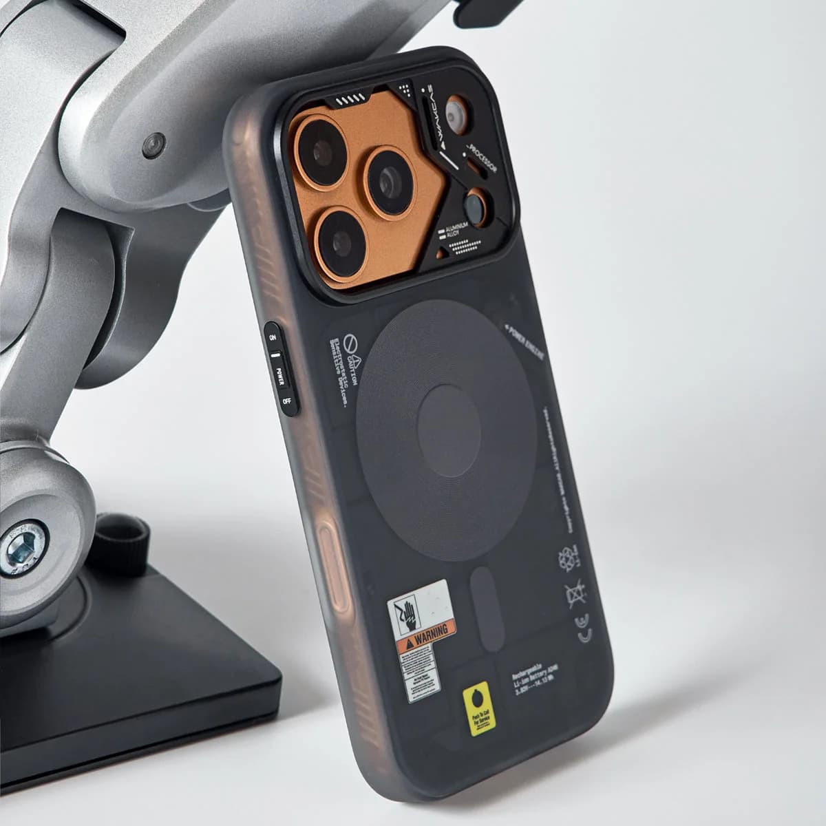 Frosted Mechanical Anti-Drop Magnetic iPhone Samsung Galaxy Magsafe Case