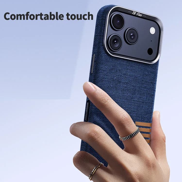 Premium Magnetic Linen Full Coverage Luxury Phone Case for iPhone