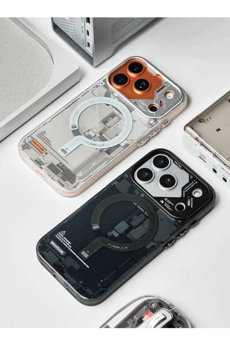 Circuit Design Magnetic Apple iPhone Case – Trendy Mechanical Style