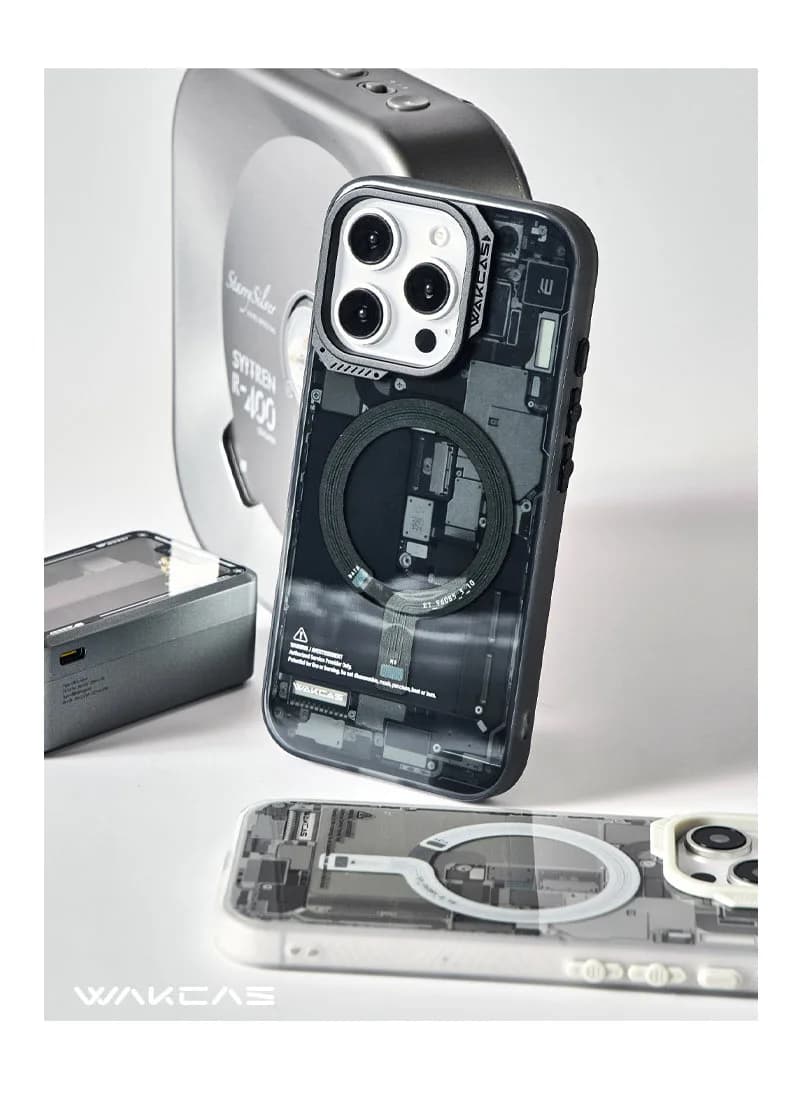 Circuit Design Magnetic Apple iPhone Case – Trendy Mechanical Style