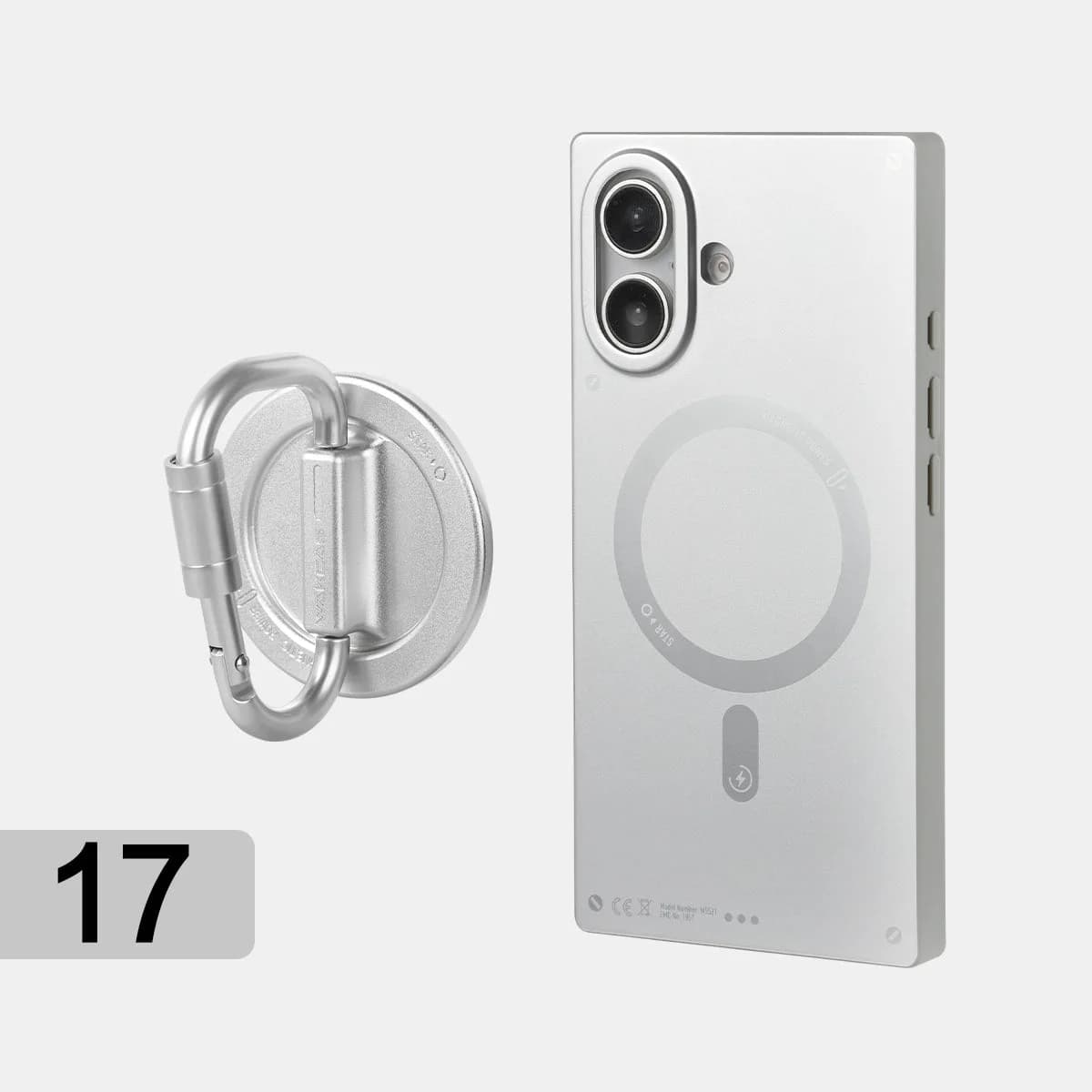 WAKCAS Matte Magnetic Square iPhone Case for iPhone 17 Series | MagSafe