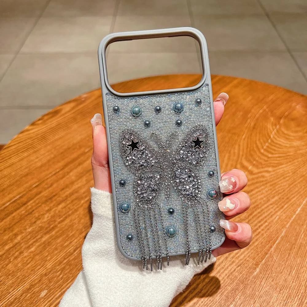Diamond 3D Butterfly Mobile Phone Cover for iPhone