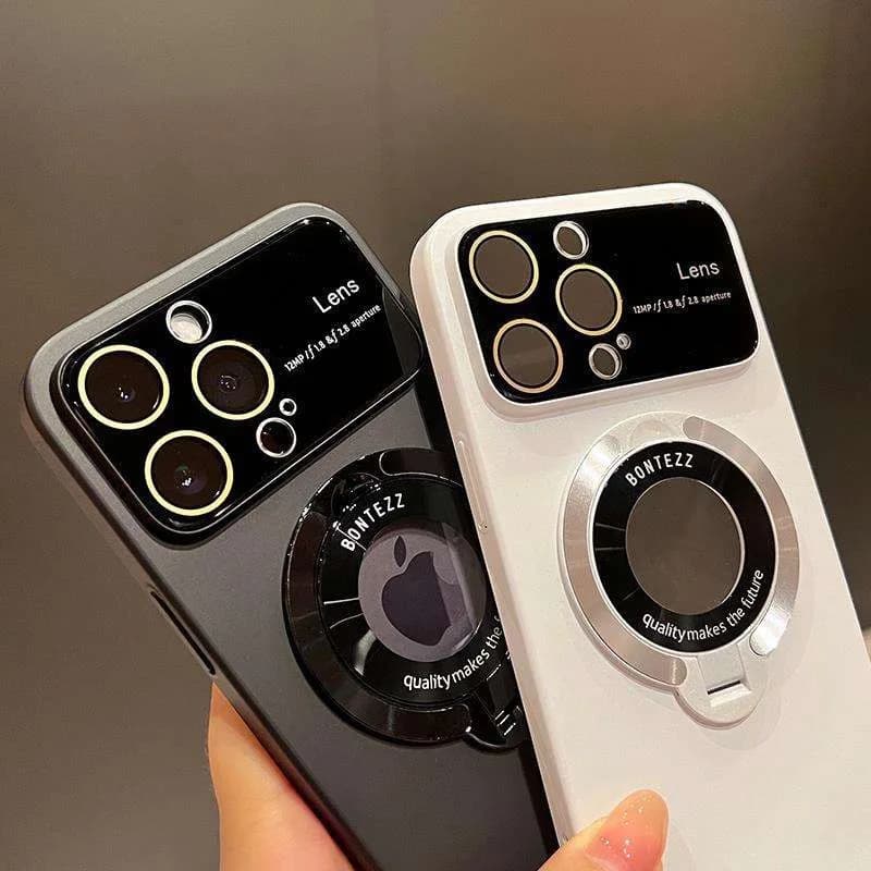 Matte Magnetic Phone case Bracket Anti-drop Hard Protective Shell
