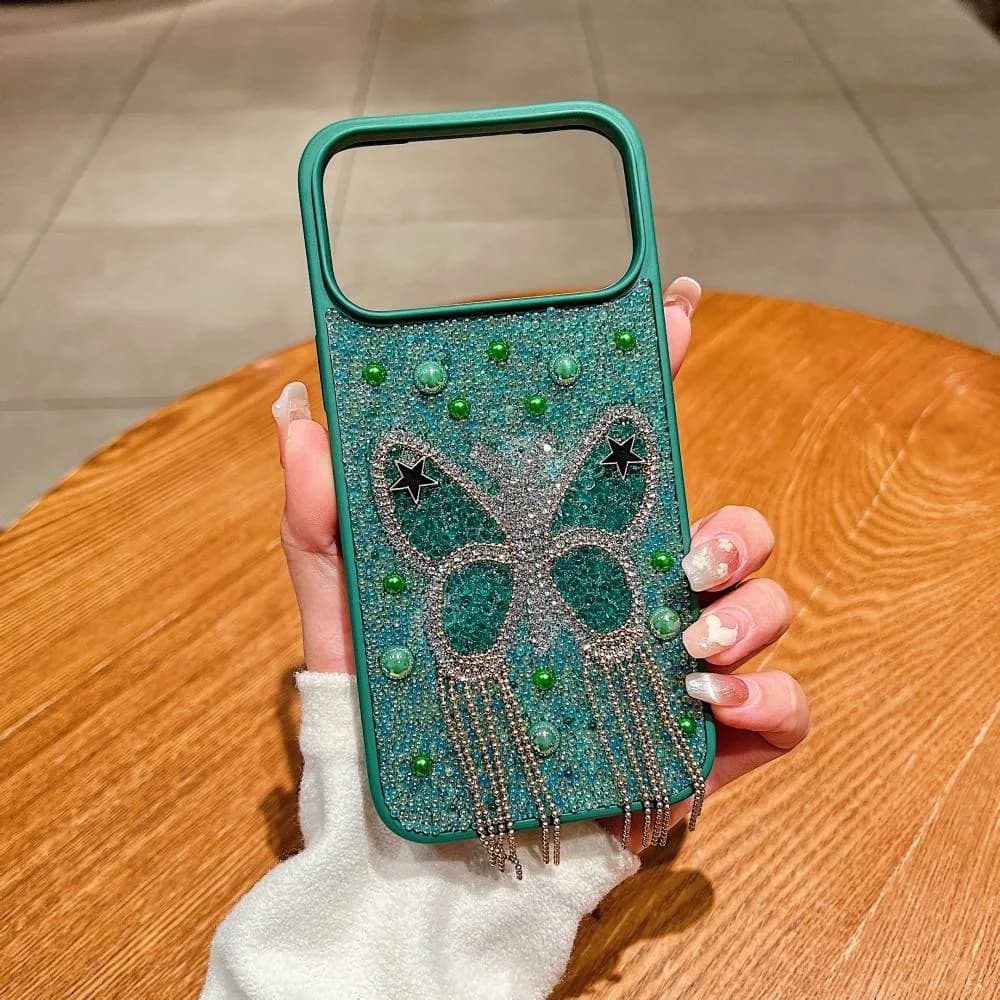 Diamond 3D Butterfly Mobile Phone Cover for iPhone