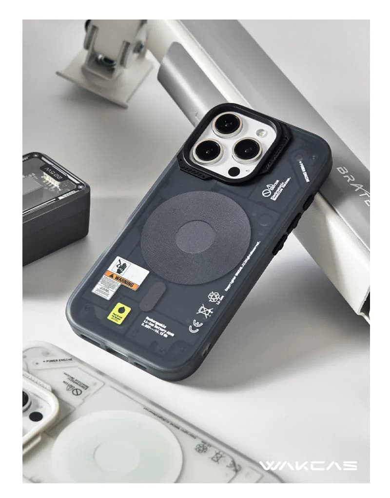 Frosted Mechanical Anti-Drop Magnetic iPhone Samsung Galaxy Magsafe Case