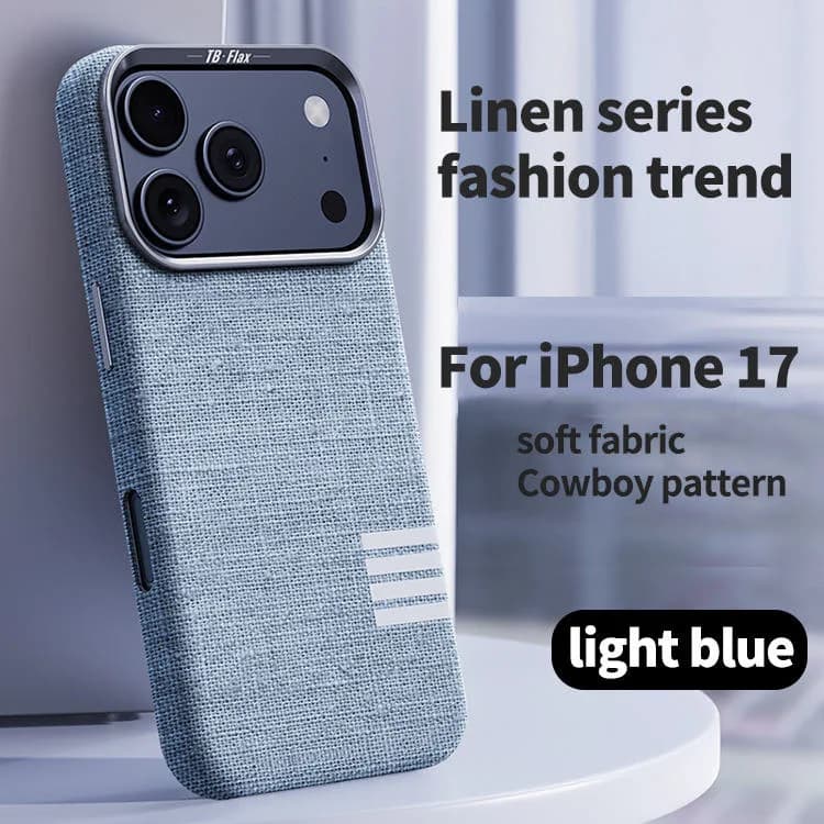 Premium Magnetic Linen Full Coverage Luxury Phone Case for iPhone