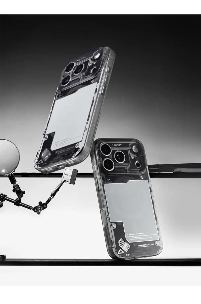 WAKCAS Black See-Through Matte MagSafe iPhone Case