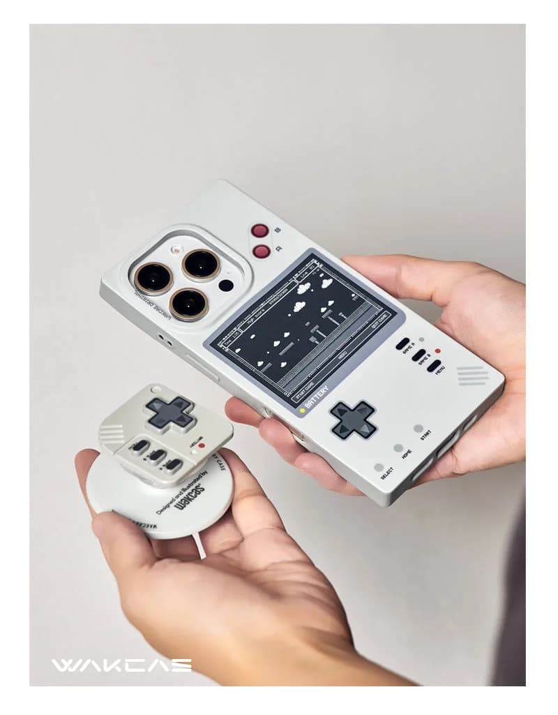 Wakcas Retro Gaming iPhone 17/16/15 Pro Max Case – Matte & Mechanical Style