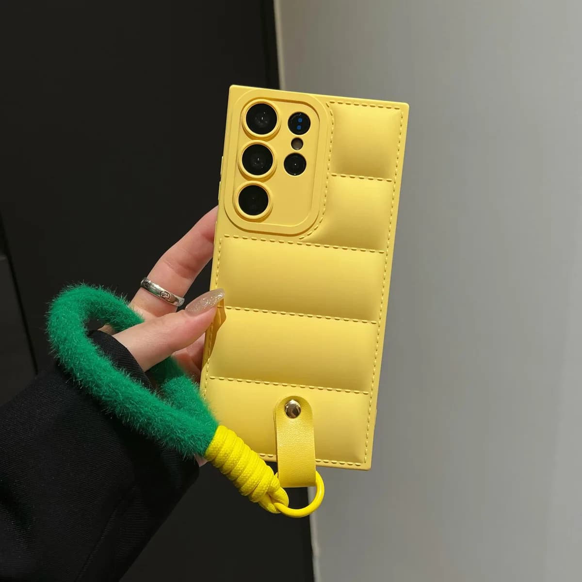 Down Hand Rope Soft Silicone Phone Case