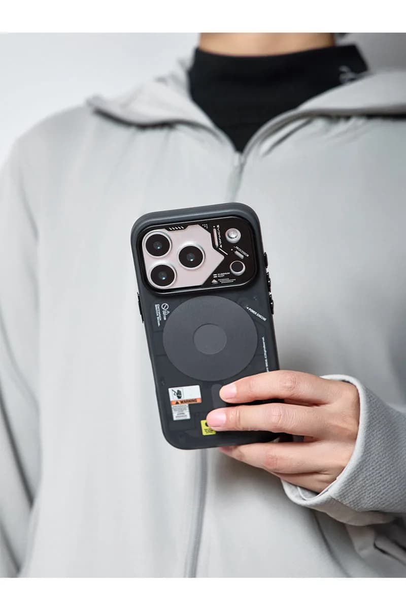 Frosted Mechanical Anti-Drop Magnetic iPhone Samsung Galaxy Magsafe Case