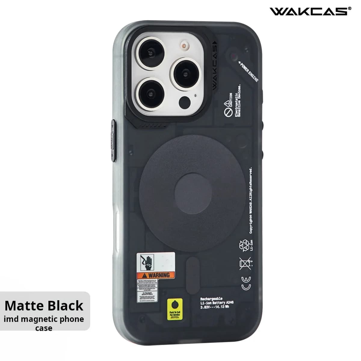 Frosted Mechanical Anti-Drop Magnetic iPhone Samsung Galaxy Magsafe Case