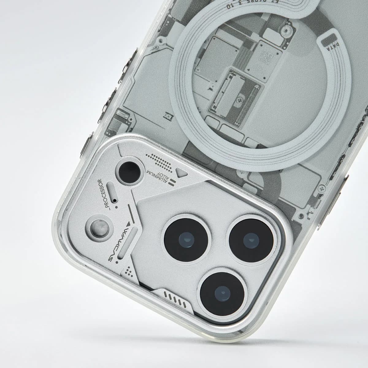 Circuit Design Magnetic Apple iPhone Case – Trendy Mechanical Style
