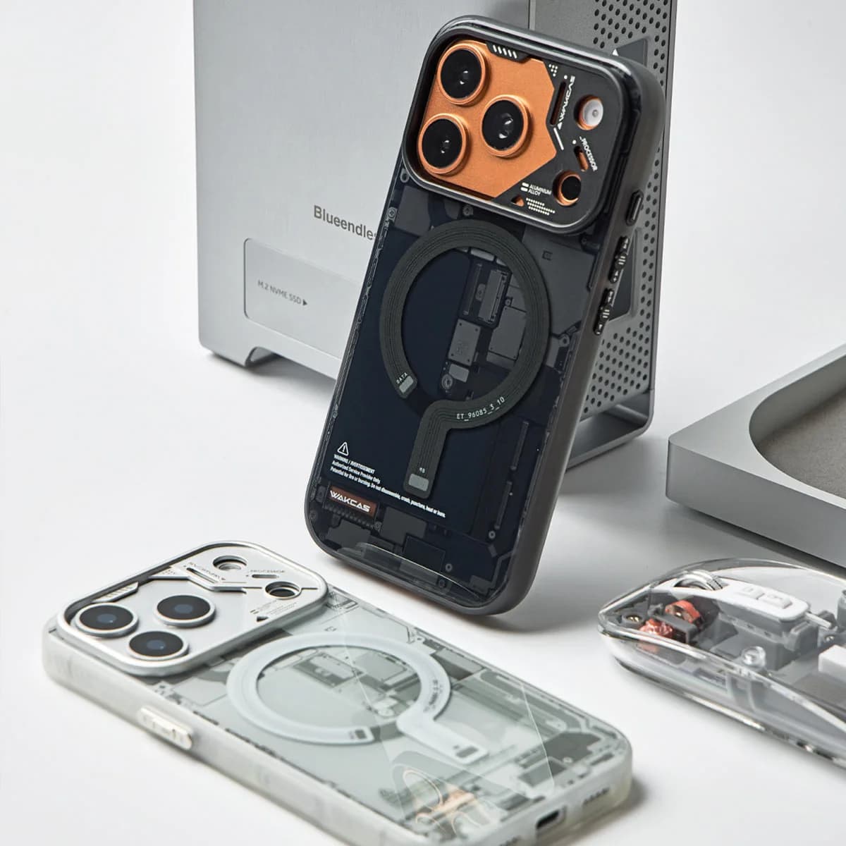 Circuit Design Magnetic Apple iPhone Case – Trendy Mechanical Style