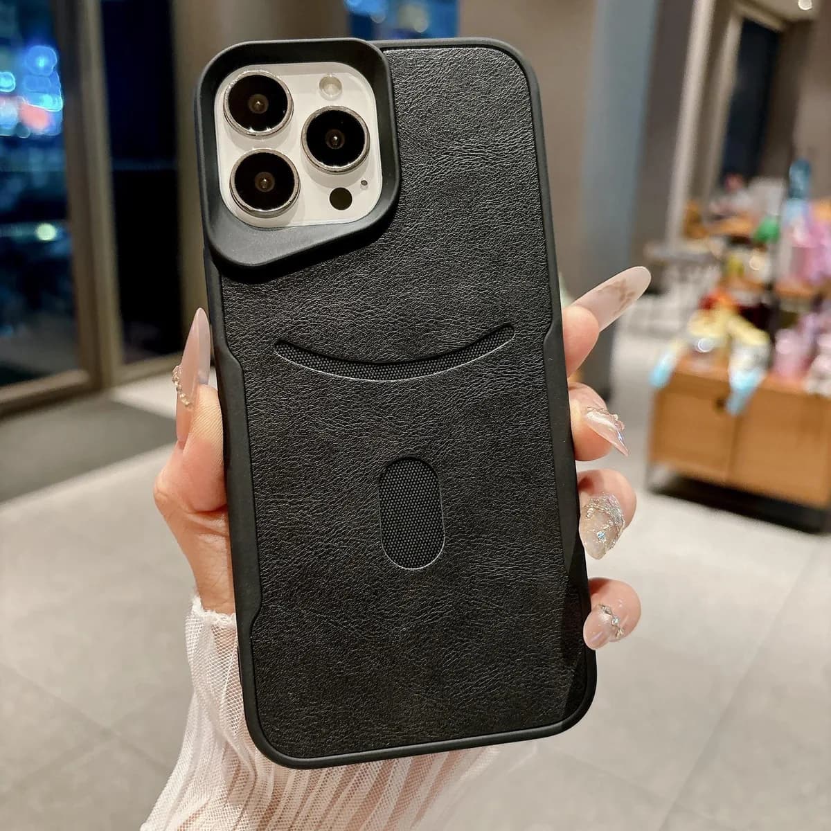 New Arrival Soft Shockproof Solid Color PU Mobile Phone Case for iPhone