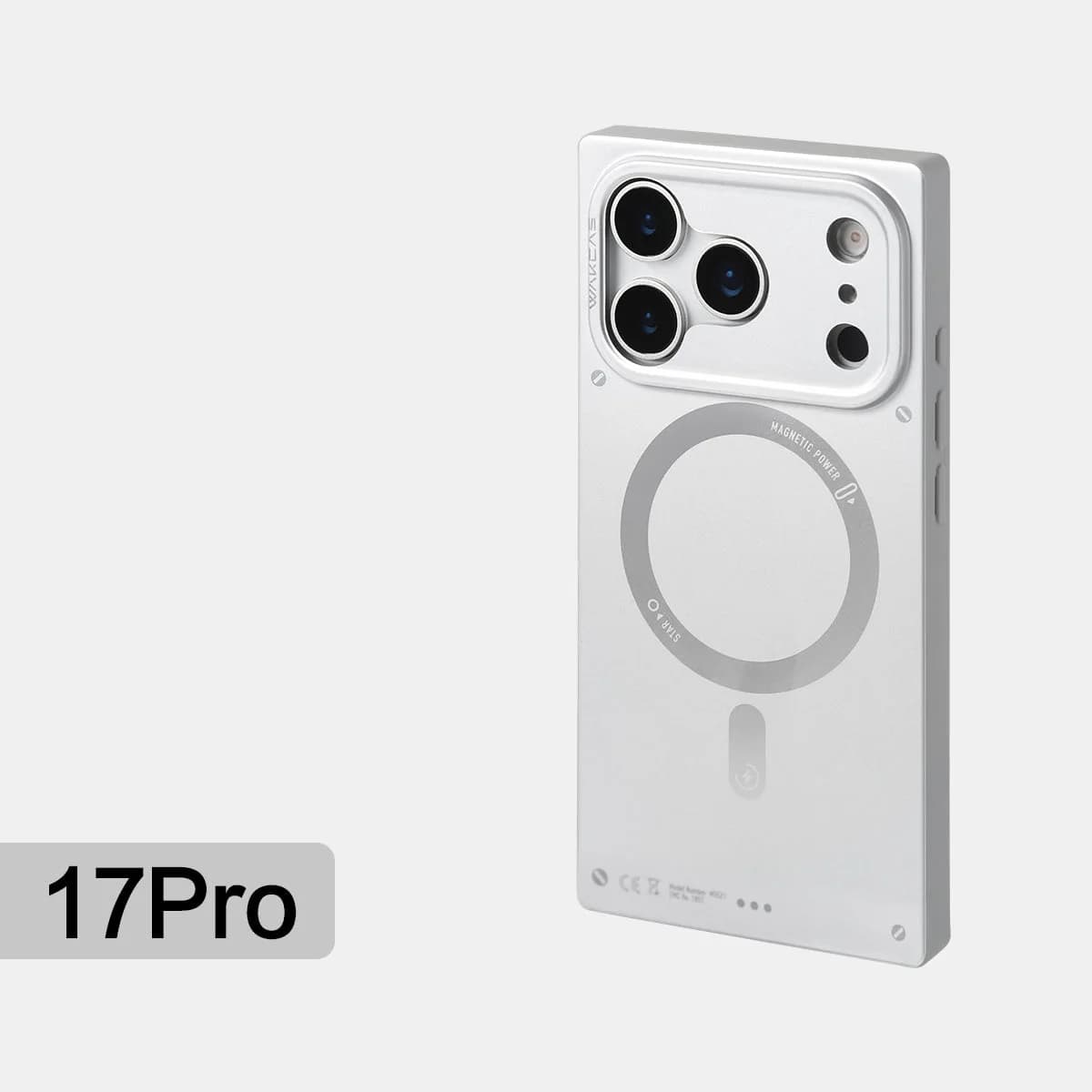 WAKCAS Matte Magnetic Square iPhone Case for iPhone 17 Series | MagSafe