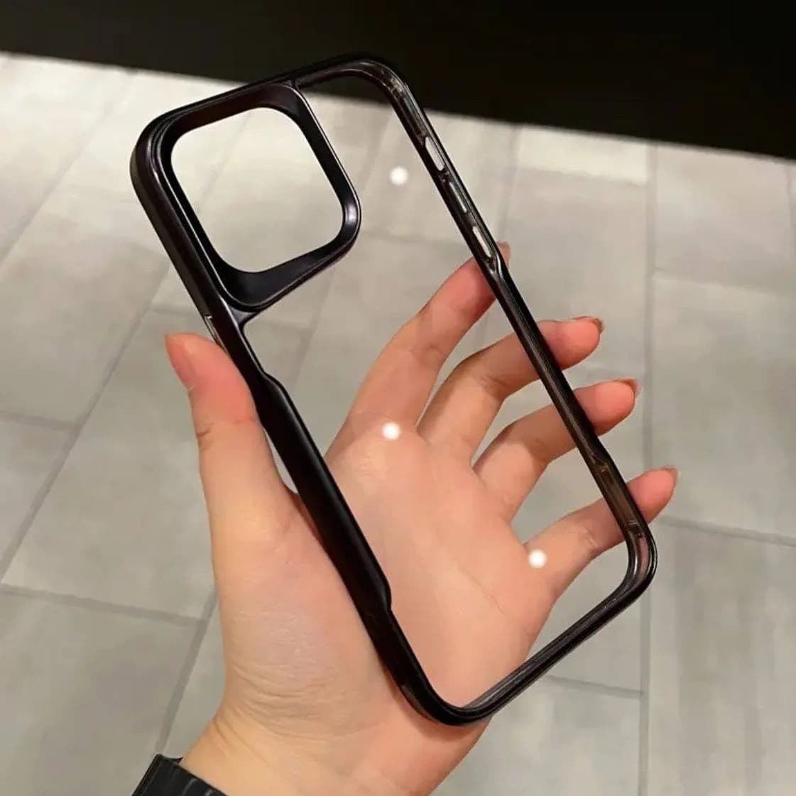 Plating Soft Rubber Border Phone Case