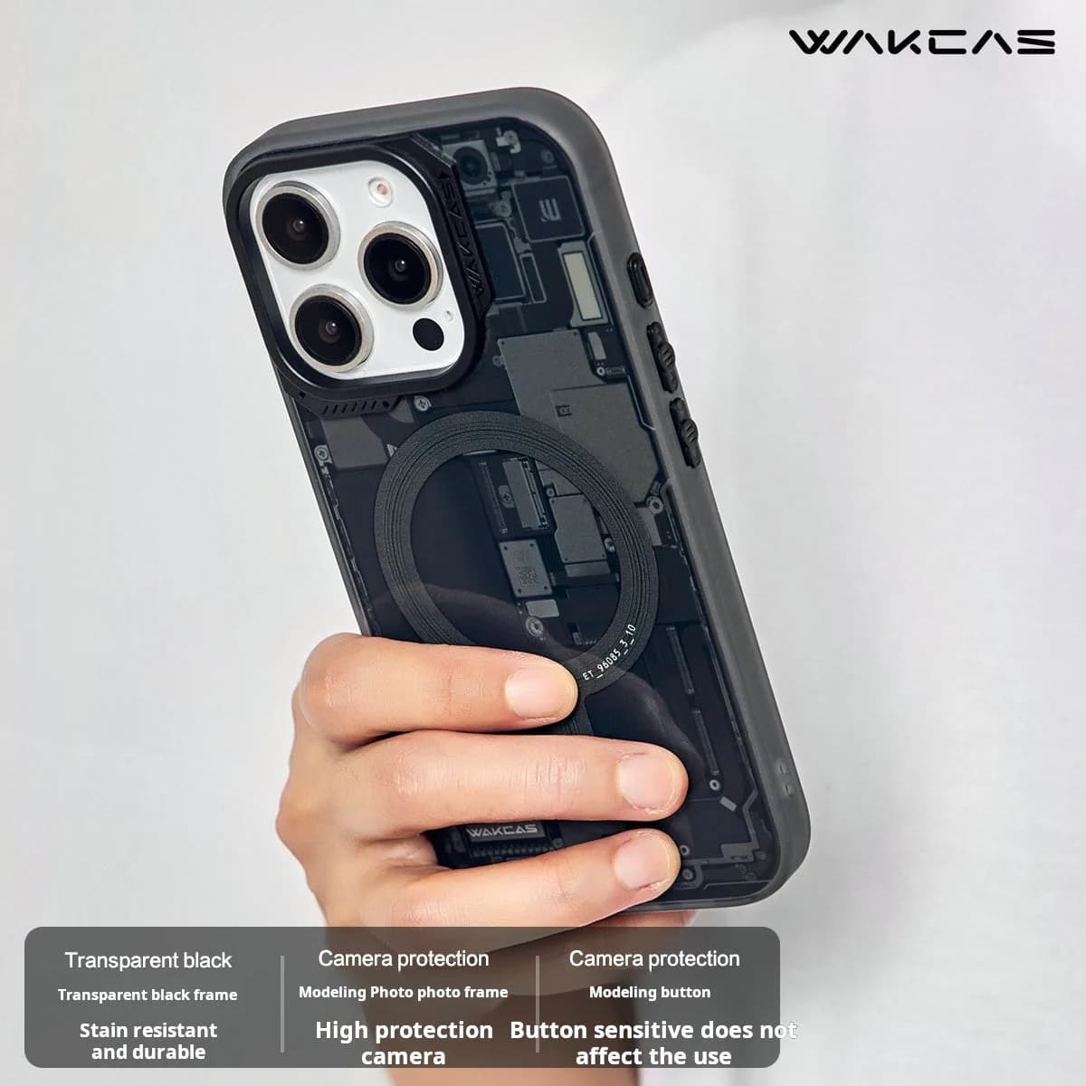 Circuit Design Magnetic Apple iPhone Case – Trendy Mechanical Style