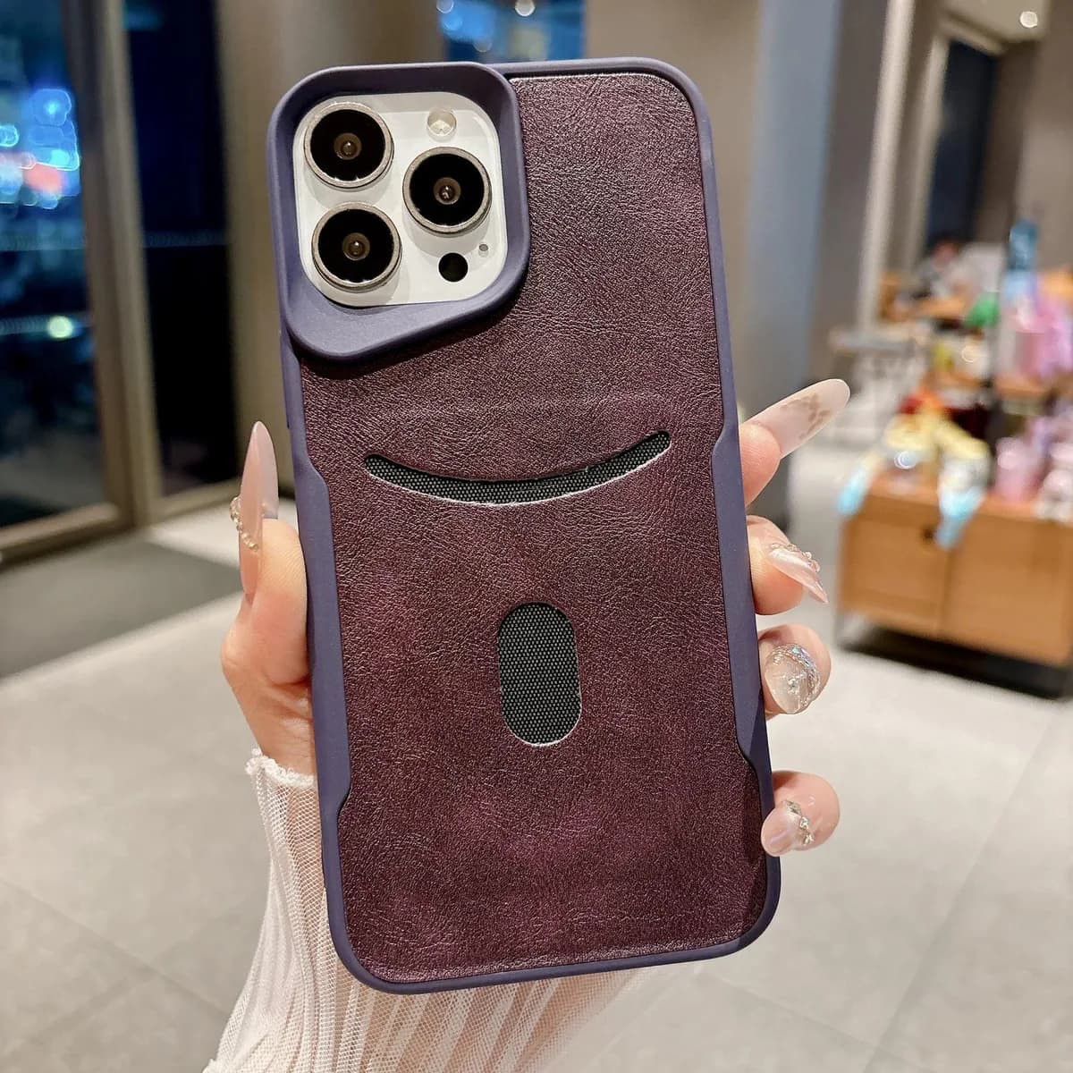 New Arrival Soft Shockproof Solid Color PU Mobile Phone Case for iPhone
