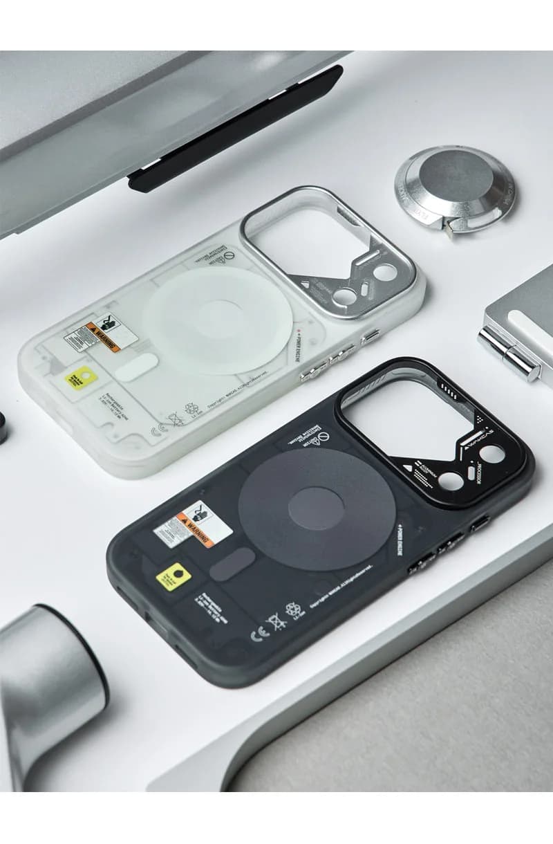 Frosted Mechanical Anti-Drop Magnetic iPhone Samsung Galaxy Magsafe Case