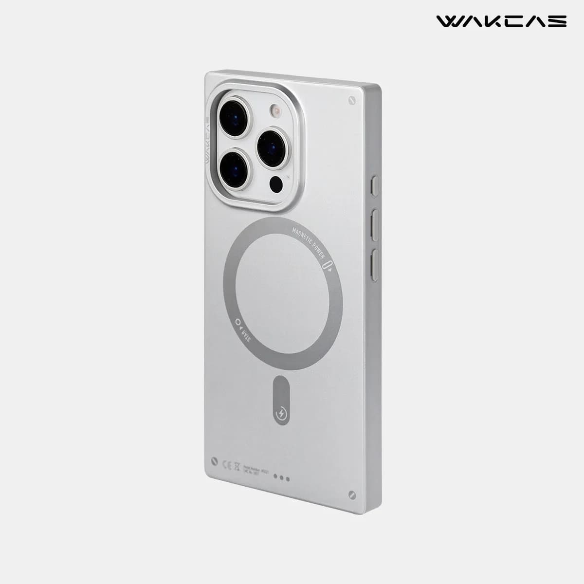 WAKCAS Matte Magnetic Square iPhone Case for iPhone 17 Series | MagSafe