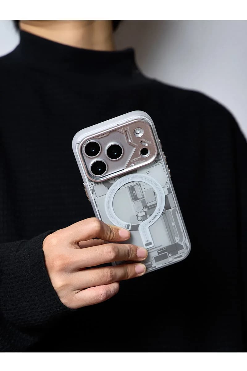 Circuit Design Magnetic Apple iPhone Case – Trendy Mechanical Style