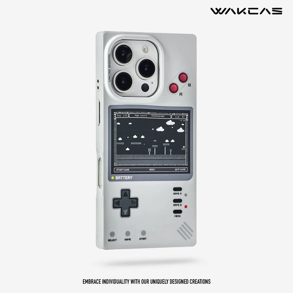 Wakcas Retro Gaming iPhone 17/16/15 Pro Max Case – Matte & Mechanical Style