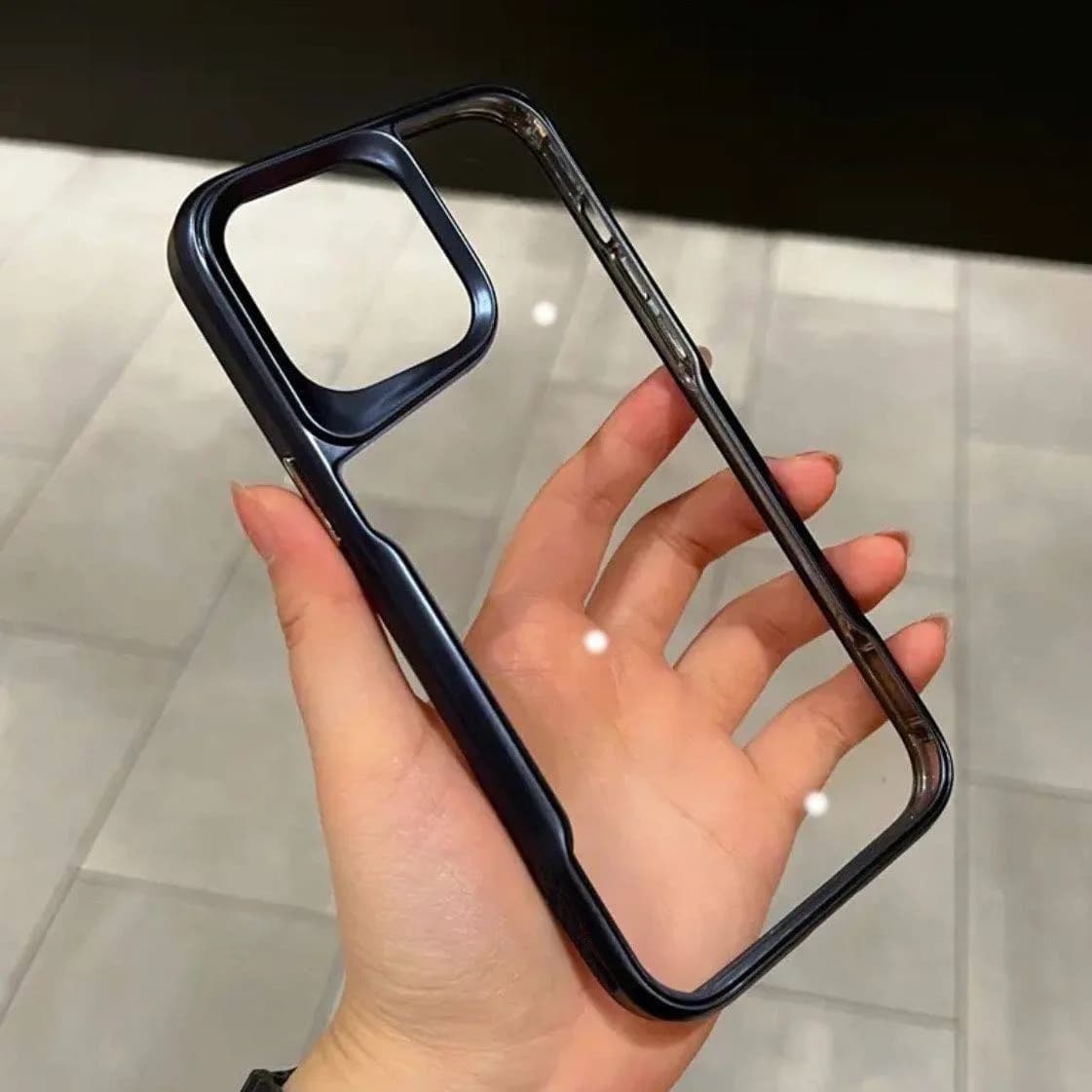 Plating Soft Rubber Border Phone Case