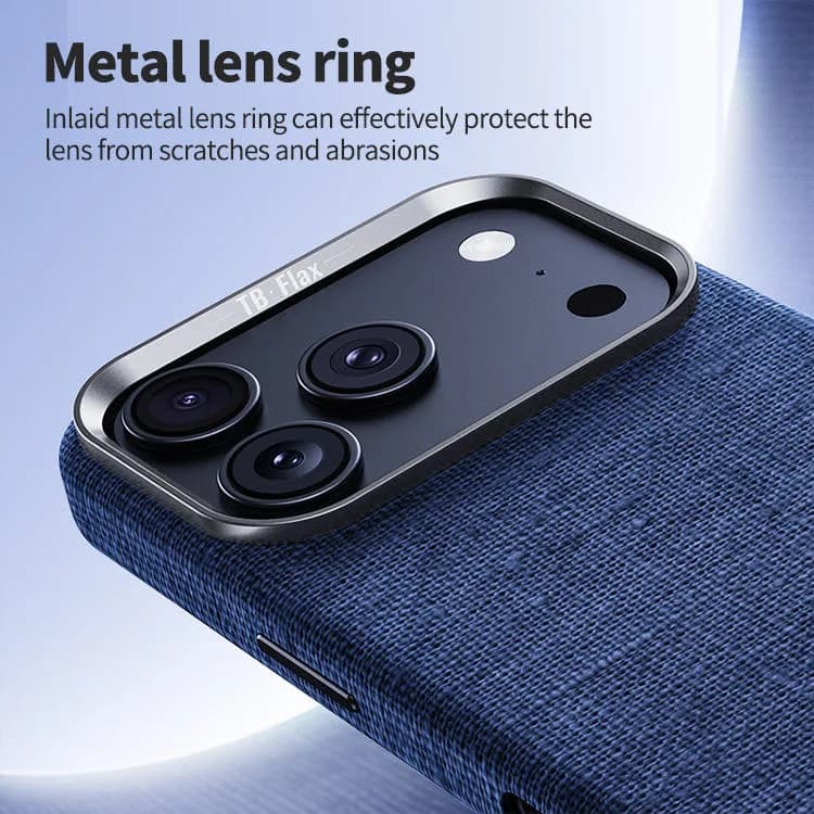 Premium Magnetic Linen Full Coverage Luxury Phone Case for iPhone