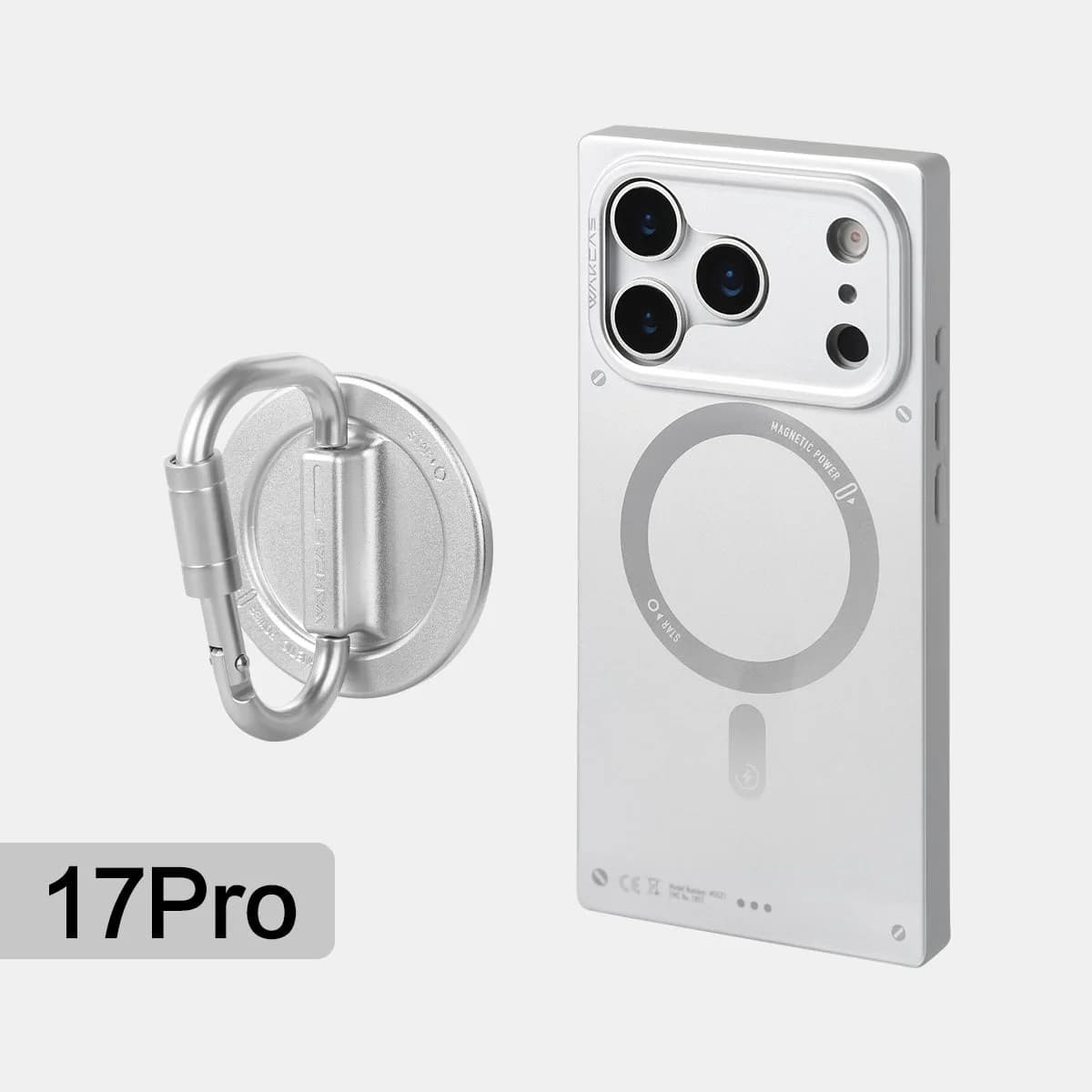 WAKCAS Matte Magnetic Square iPhone Case for iPhone 17 Series | MagSafe