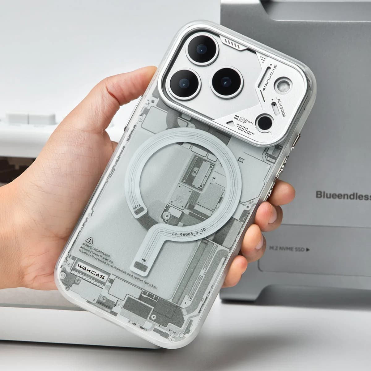 Circuit Design Magnetic Apple iPhone Case – Trendy Mechanical Style