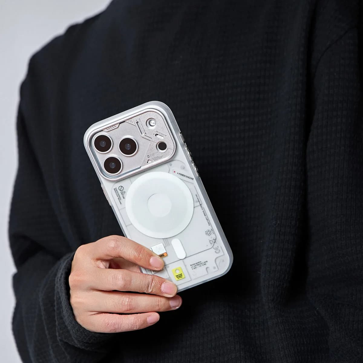 Frosted Mechanical Anti-Drop Magnetic iPhone Samsung Galaxy Magsafe Case