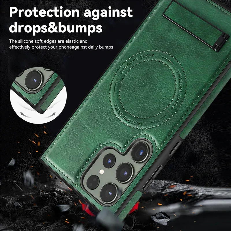 Magnetic Leather-Look Stand Case — source product photo