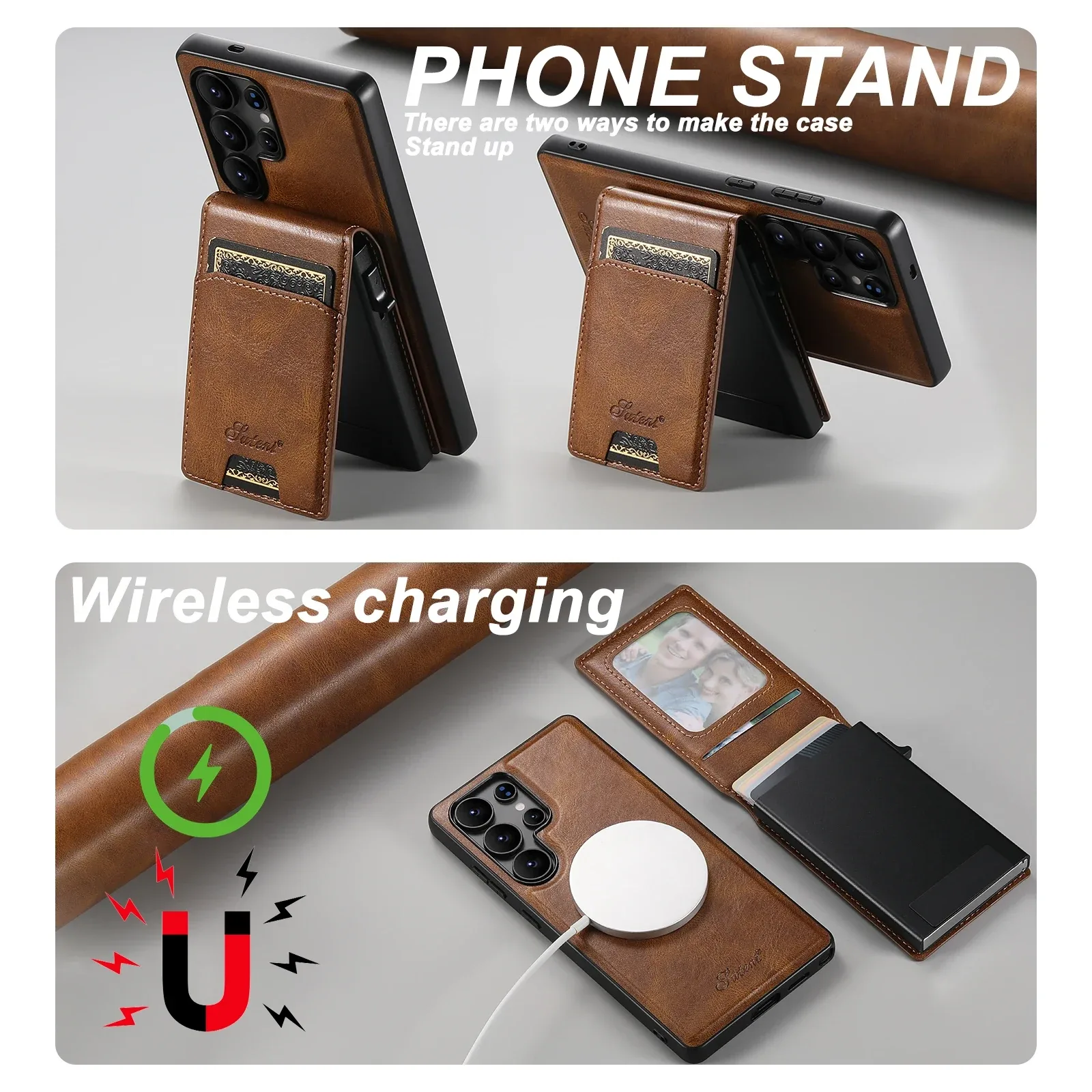 SUTENI Magnetic Card Wallet Case — source product photo
