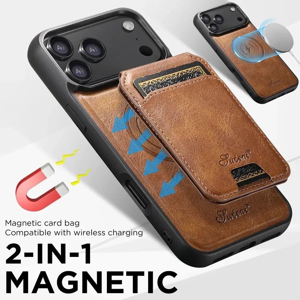 Magnetic Detachable Card Wallet Case — source product photo