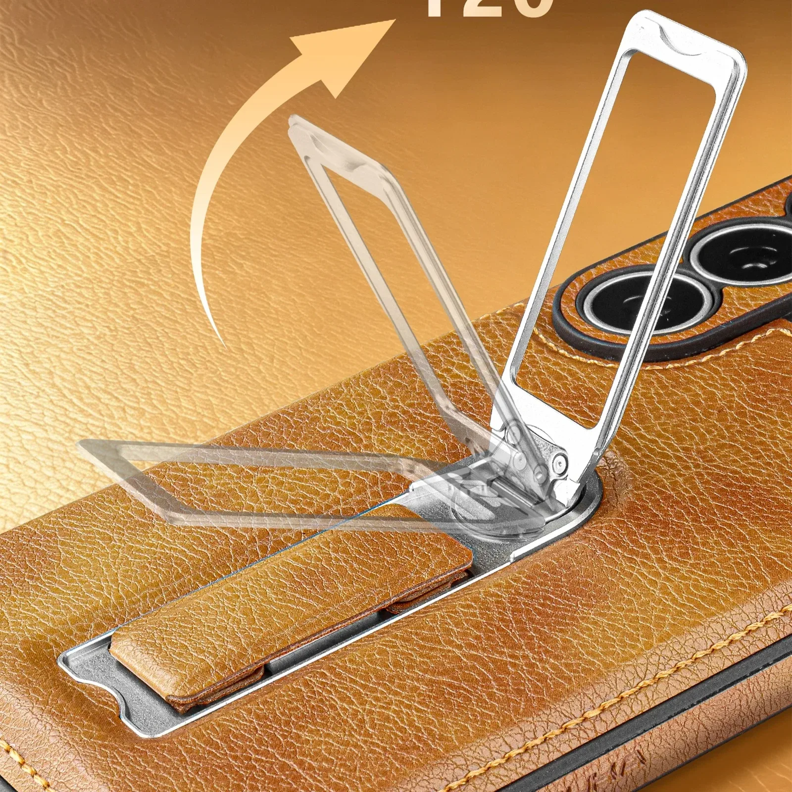 Rotating Bracket Leather-Look Case — source product photo