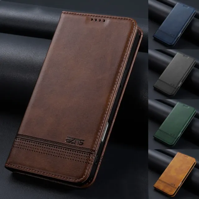 Magnetic Flip Leather Wallet Case