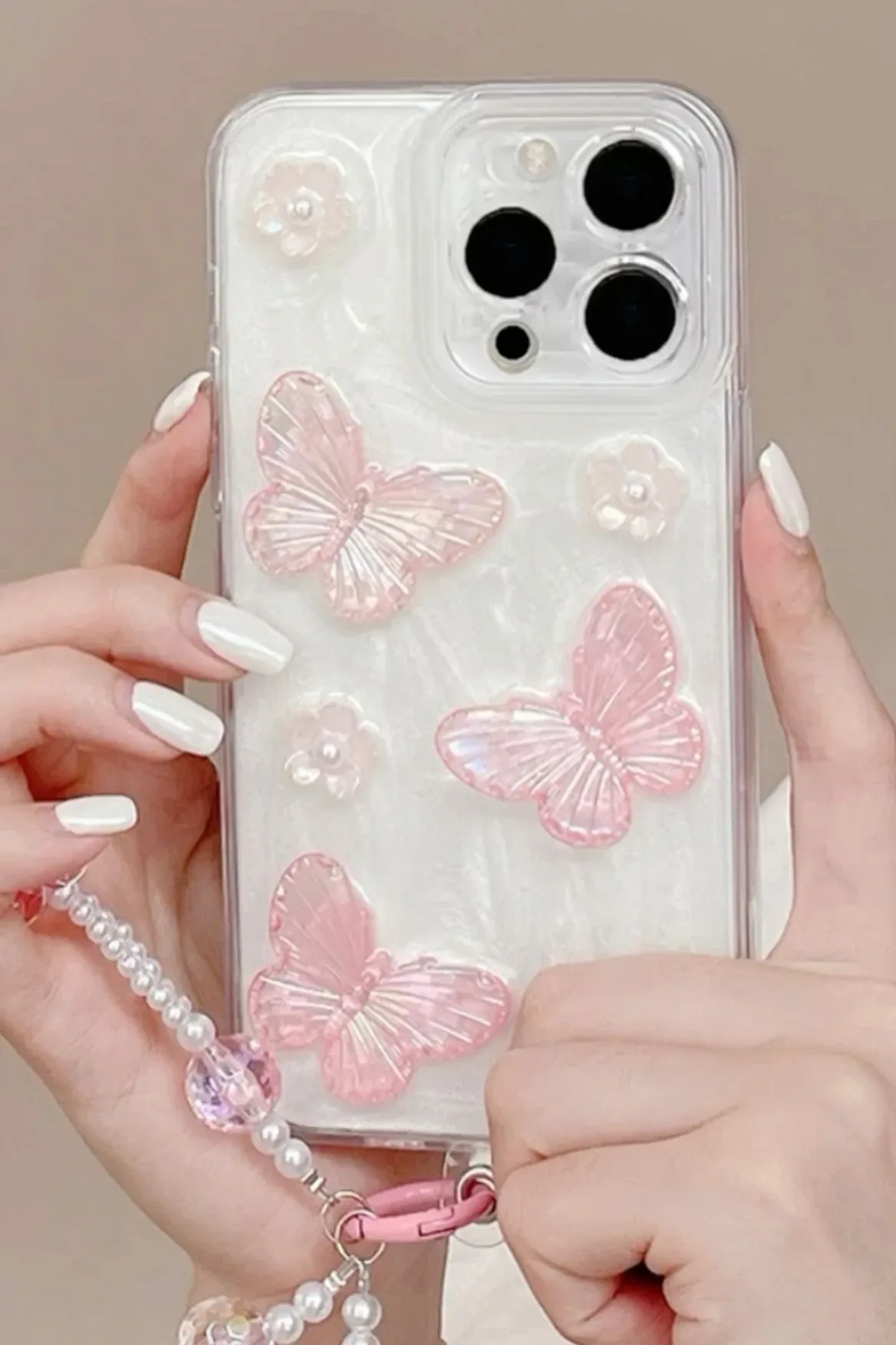 Pearl Butterfly Bracelet Case