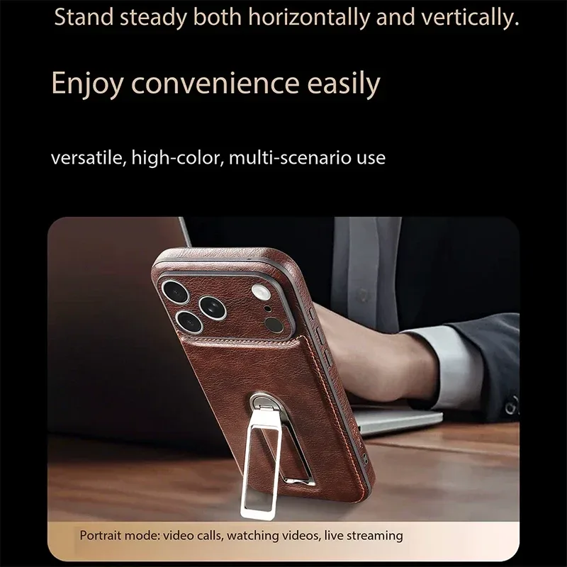 Leather-Look Rotating Kickstand Case — source product photo