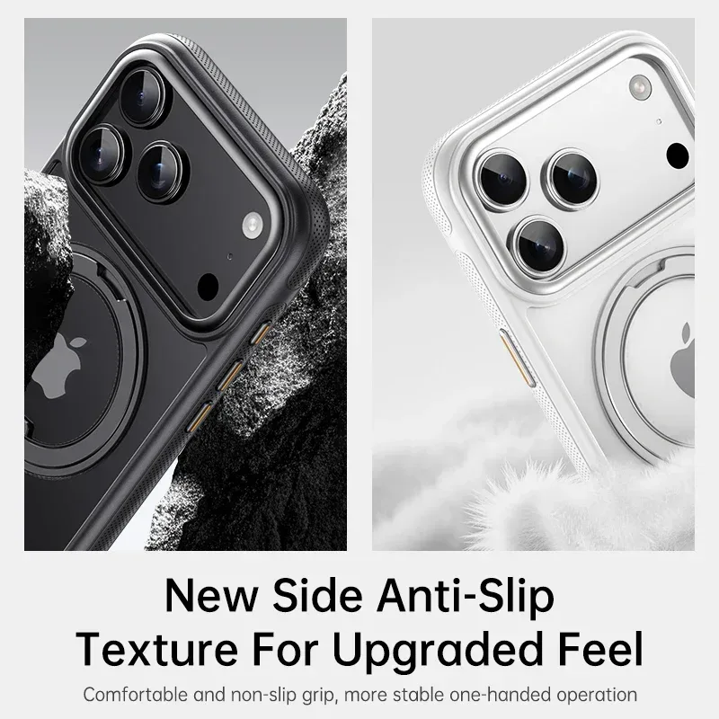 Clear Magnetic Pivot Stand Case — source product photo