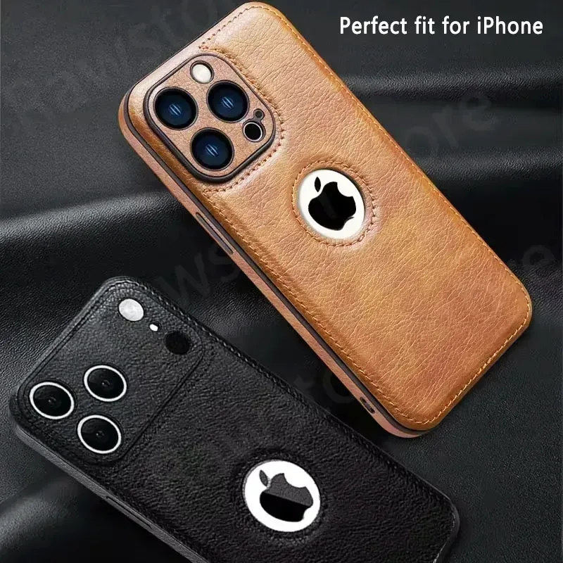 Classic Leather-Look Logo Window Case close-up