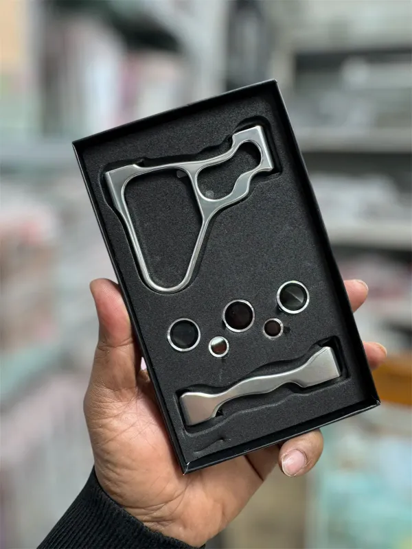 luxurious aluminum bump with camera protector — product photo